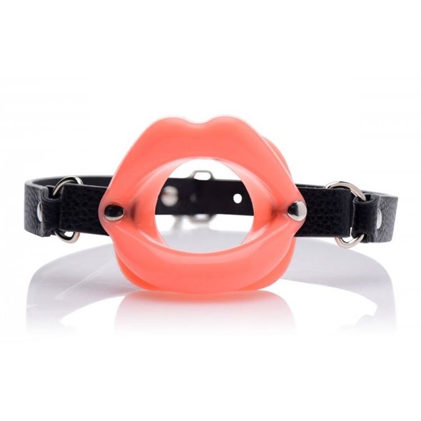 Кляп-расширитель в форме губ «XR Brands Master Series» розовый - фото 42623