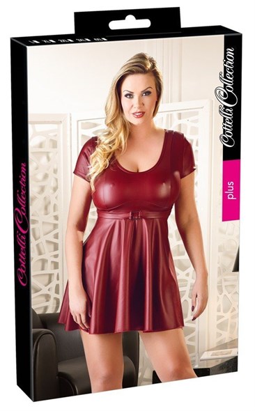 Сорочка Cotelli Collection бордовая, 2XL 00000014828 - фото 43364