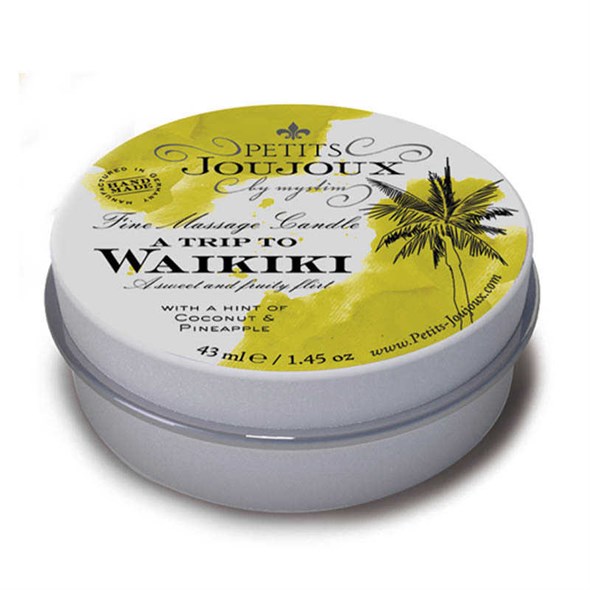 Массажная свеча Petits JouJoux Waikiki Beach пина колада, 33гр. 00000012354 - фото 45708