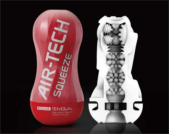 Мастурбатор Tenga Air-Tech Squeeze Regular средней плотности - фото 46085