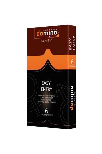 Презервативы Domino Classic Easy Entry двойная смазка, 6шт - фото 46345