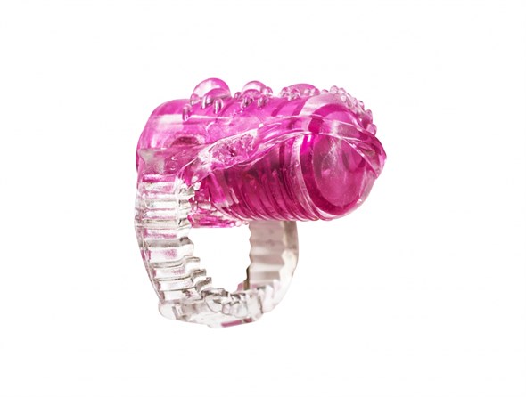 Вибронасадка на язык для оральных ласк 'Rings Teaser' розовая - фото 46432