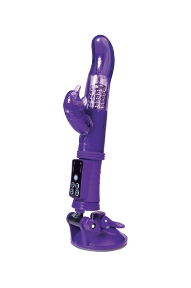 Вибратор Hi-Tech A-Toys 'Дельфин' на присоске, фиолетовый - фото 46533
