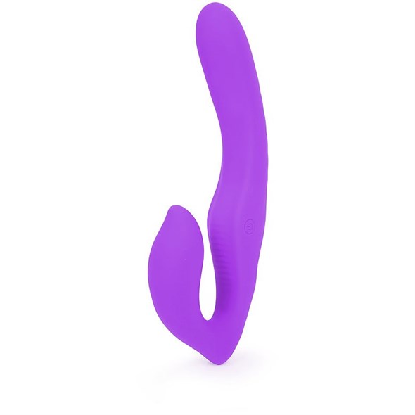 Вибро-страпон безремневой «Nami» силикон фиолетовый, 9 режимв - фото 46896
