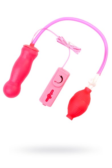 Вибро-втулка Dream Toys Blossom надувная розовая, 12,5 см - фото 47275