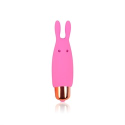 Мини-вибратор кролик Cosmo, розовый 7,3*2,4 см - фото 47869