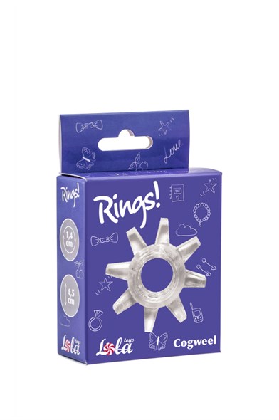 Эрекционное кольцо Rings Cogweel прозрачное - фото 48729