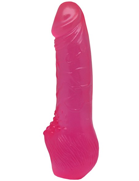 Фаллос Eroticon без мошонки и присоски, розовый гель, 20,6*4см - фото 49560