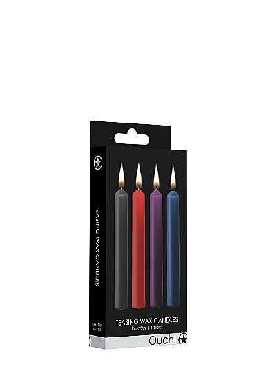 Набор разноцветных восковых BDSM-свечей Teasing Wax Candle - фото 49759