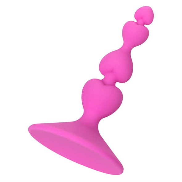 Анальная втулка ToDo by Toyfa Loverty, силикон, розовая, 8 см, Д - 2,3 см - фото 49811
