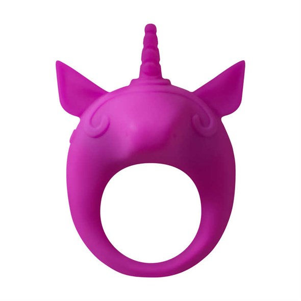 Вибро-кольцо Mimi Animals Unicorn Alfie Purple, фиолетовое - фото 51223