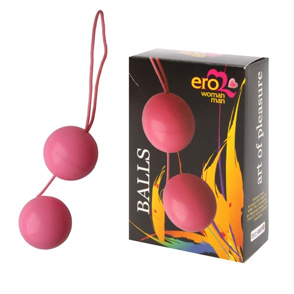 Вагинальные шарики Erowoman-Eroman Balls, розовые - фото 51377