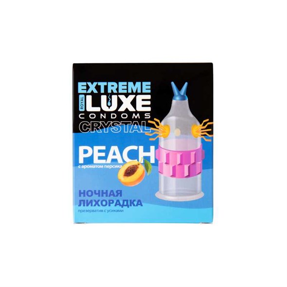 Презерватив Luxe Extreme Ночная Лихорадка, персик, 1шт - фото 51628