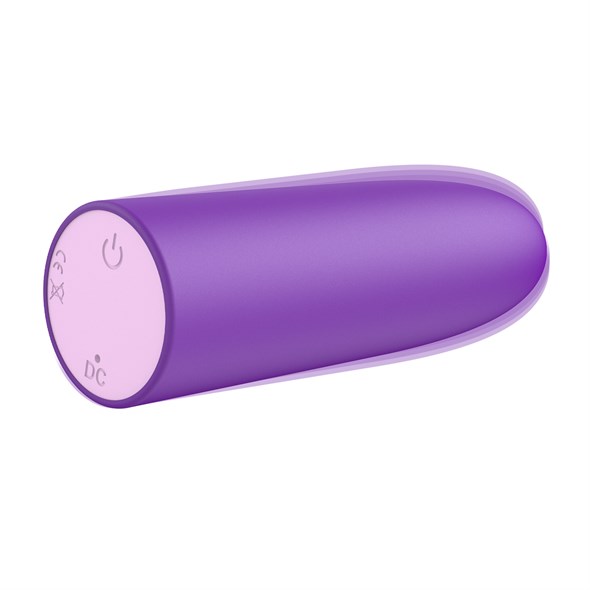 Вибро-пуля перезарядная, 10 режимов, фиолетовая, 7,5*2,2 см - фото 52215