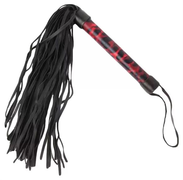 Плетка 'Notabu' с черно-красной ручкой 41 см - фото 53134