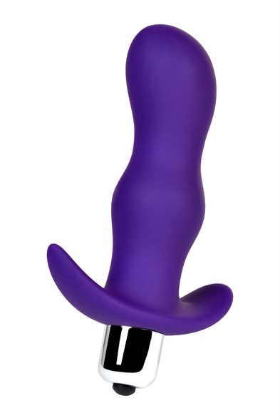 Анальная пробка с вибрацией A-Toys by TOYFA, фиолетовая, 11,2 см - фото 53191