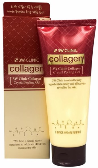 Пилинг-гель с коллагеном для лица 3W Clinic Collagen, 180 мл - фото 53270