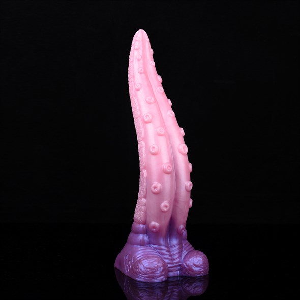 Дилдо «Кракен» фиолетово-розовый перламутр, жидкий силикон - фото 57103