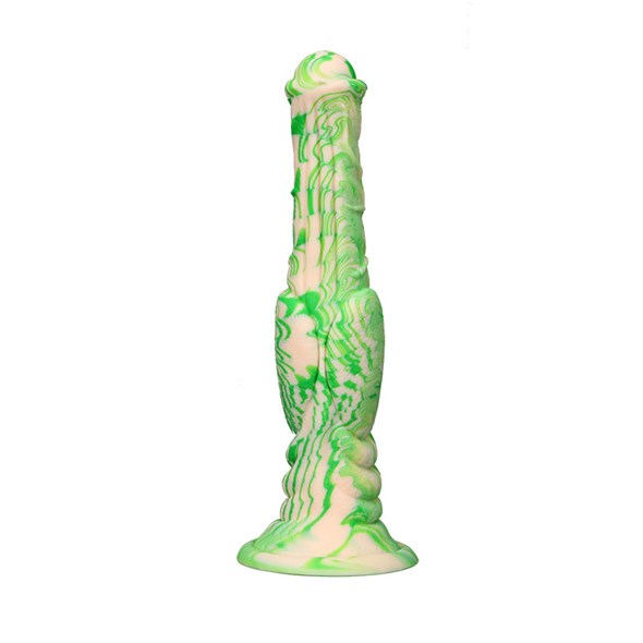 Дилдо «Меткайин Аватар 2» бело-зеленый PVC, 30*6см - фото 57354