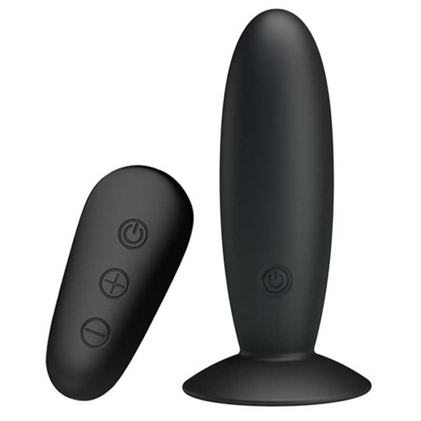Вибропробка на присоске с пультом Mr.Play, 12 режимов, USB, черный силикон, 3,3x11 см 00001307414 - фото 59139
