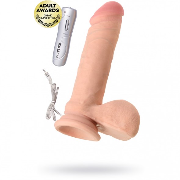 Вибратор RealStick Elite Vibro, TPR, 7 режимов, 20*4 см 00001307715 - фото 63687