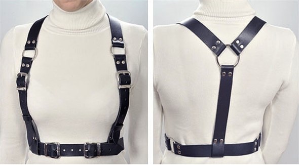 Портупея Cross-Belt, чёрная - XS/M 00001307771 - фото 64393