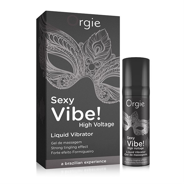 Вибро-гель Orgie Sexy Vibe High Voltage с усиленным эффектом вибрации, 15 мл 00001509480 - фото 64634