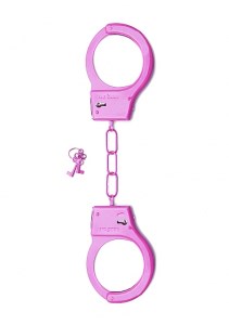 Металлические наручники Shots Toys розовые
