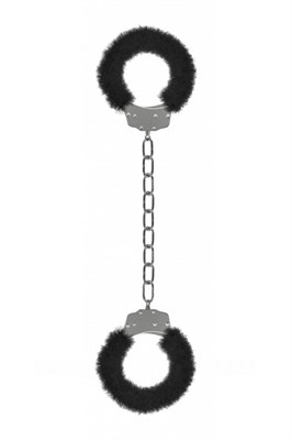 Оковы «Furry Ankle Cuffs»  для щиколоток с черным мехом 00000014934
