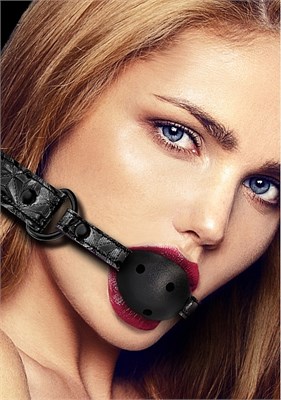 Кляп дышащий Ouch! Breathable Luxury Ball Gag черный