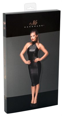 Сорочка Noir обтягивающая миди черная, М 00000014830