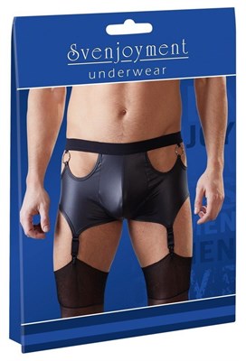 Трусы-джокеры Svenjoyment Mister B с пажами мужские черные, L 00000014847