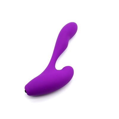 Вибро-массажер точки-G и простаты, фиолетовый силикон