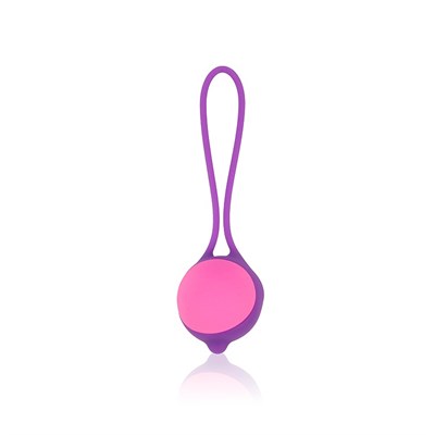 Вагинальный тренажер Cosmo фиолетово-розовый силикон ? 3,4см.