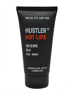 Гель водно-силиконовый Hustler Hot Lips возбуждающий мужской, 75ml