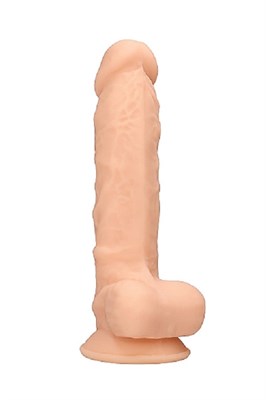 Фаллос Silicone Dildo термоактивный силикон с мошонкой, 17,8см.