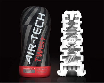 Мастурбатор Tenga Air-Tech Twist Tickle, серый