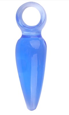 Втулка с кольцом из голубого геля, 3,2 см