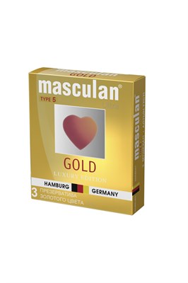 Презервативы Masculan Ultra5 ультратонкие золотые, 3 шт