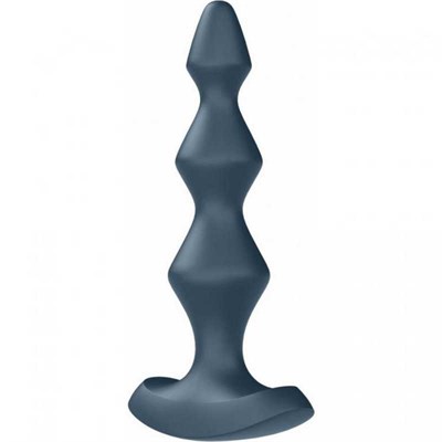 Анальная вибро-ёлочка Satisfyer Lolli Plug 1, серый силикон, 12 режимов 00000016354