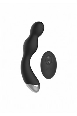Вибро-электро массажер точки-G E-Stimulation с ДУ черный, 10 режимов 00000016470