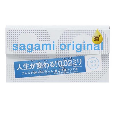 Презерватив Sagami Original 0,02 Extra Lub двойная смазка сверхтонкий полиуретан, 1шт