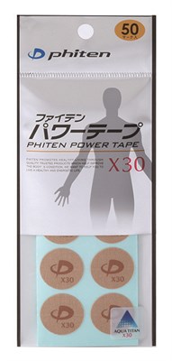 Точечный тейп Phiten Power титан Х30 диск, 10шт