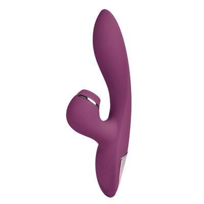 Вакуум-волновой стимулятор клитора и зоны-G Suction kiss бордовый, 10 режимов 00000117223