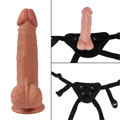 Фаллос-реалистик Real Strop On с трусиками для страпона, 19,5*3,5 см 00000116931