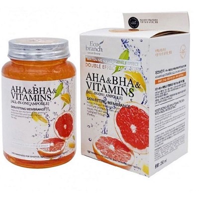 Ампульная обновляющая сыворотка AHA+BHA Vitamins All-in-One, 250ml