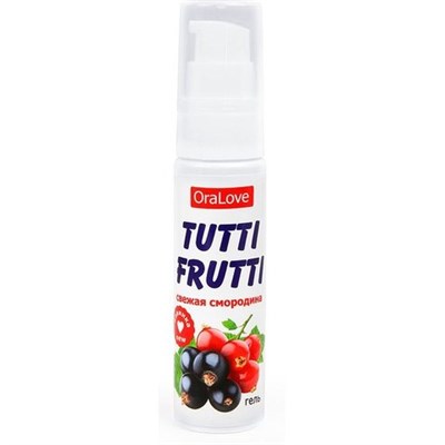 Съедобная гель-смазка Tutti Frutti со вкусом свежая смородина 30 г