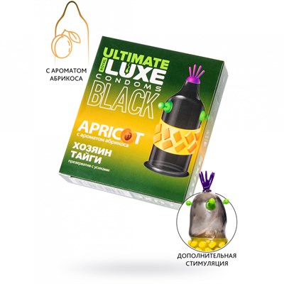 Презервативы Luxe, black ultimate, «Хозяин тайги», абрикос, 1 шт.