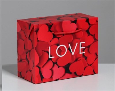 Пакет—коробка Love, 23*18*11см