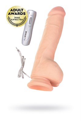 Дилдо с ротацией RealStick Elite Ulric, TPR, телесный, 17 см 00000011724